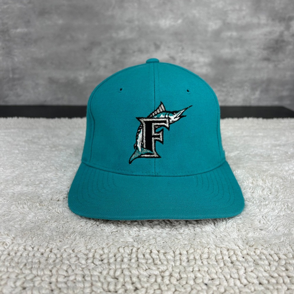 Vintage Florida Marlins Fitted Hat 7 3/4 Flexfit Stretch Starter Starfit Miami